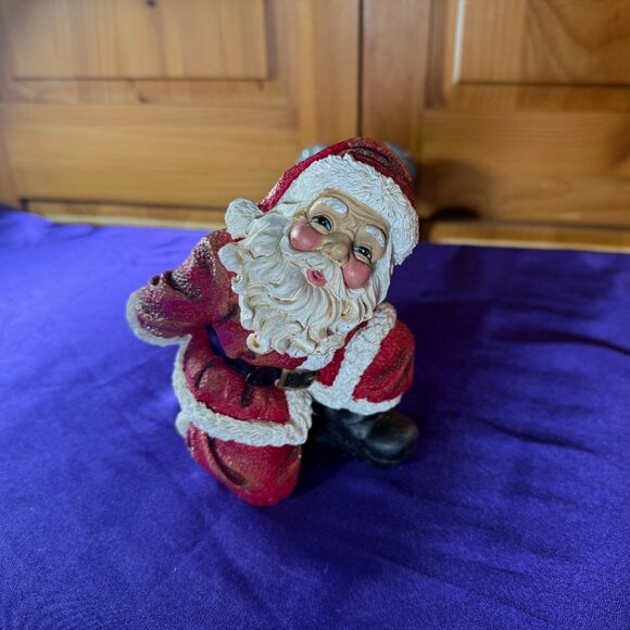 VTG 📌Santa Claus Wine Bottle Holder & Reindeer With Opener - Picture 3 of 11